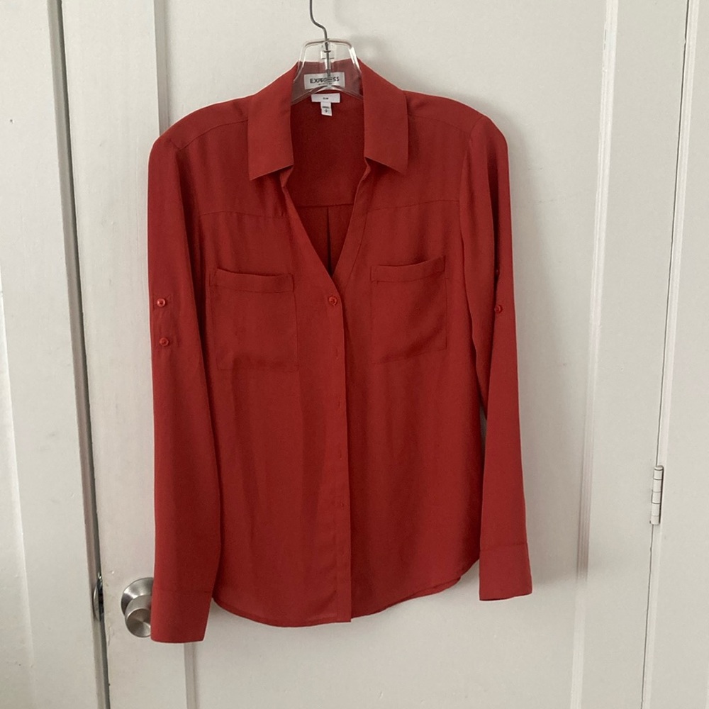 Express Button-Up Blouse